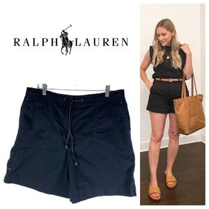 Ralph Lauren 16 XL 1X Shorts Black Pockets Casual Comfort